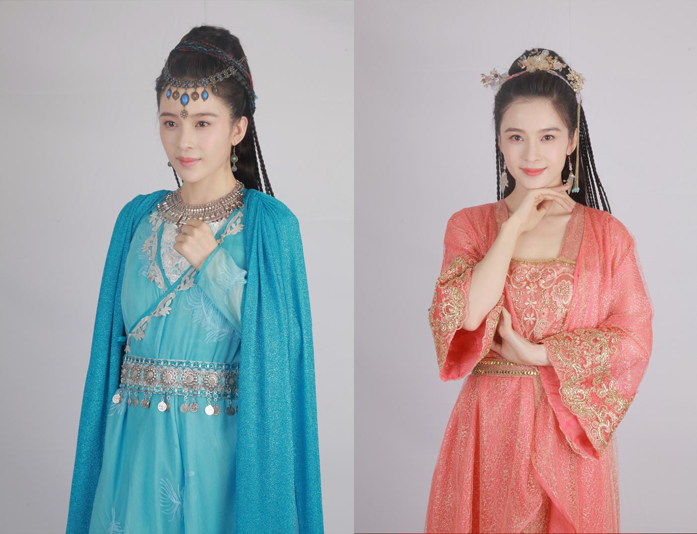 修图练习原图素材 JPG格式未修原图 赵樱子早期棚拍古装定妆照